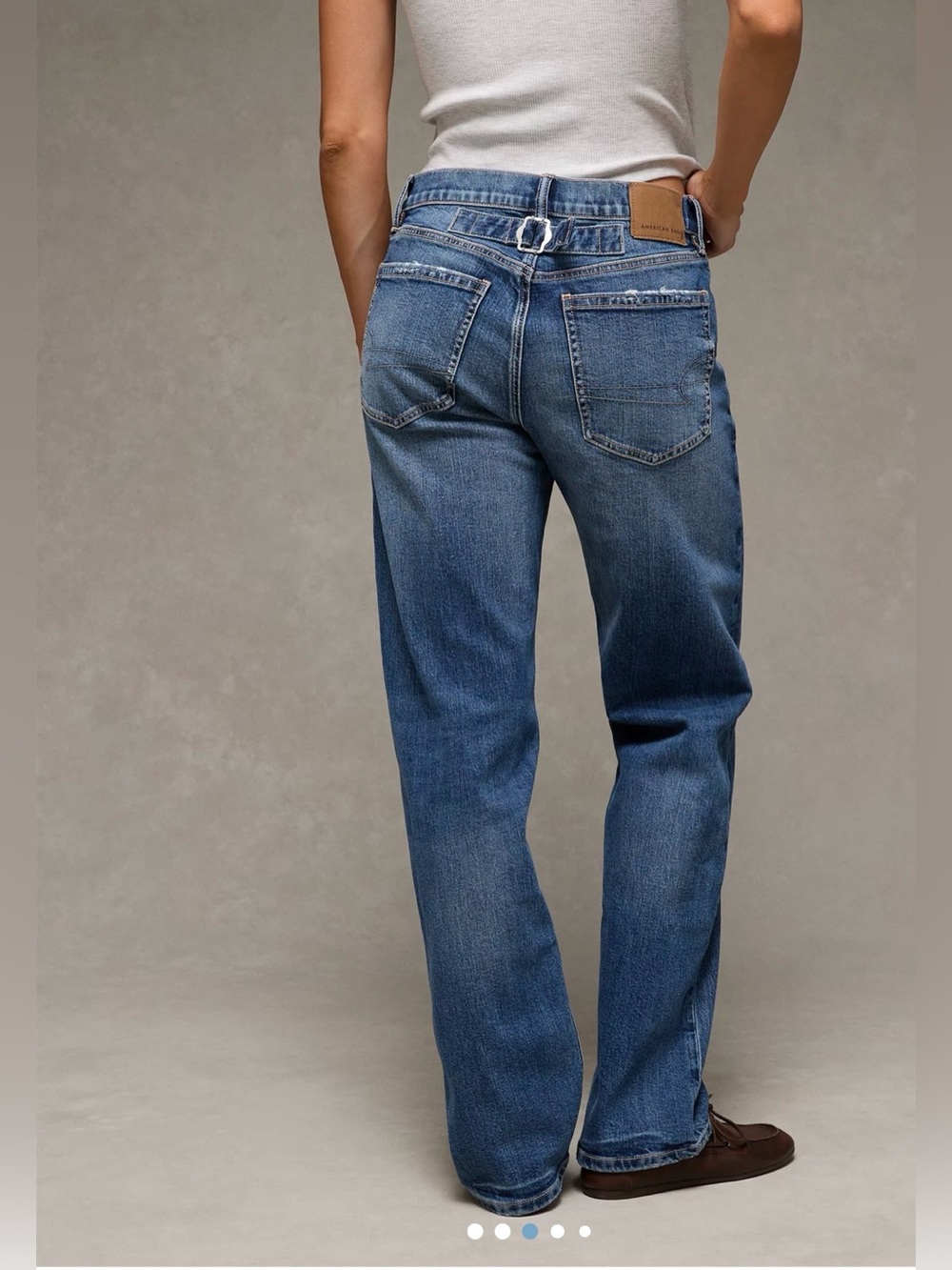 AE Strigid Low Rise Baggy Straight Jean NWT